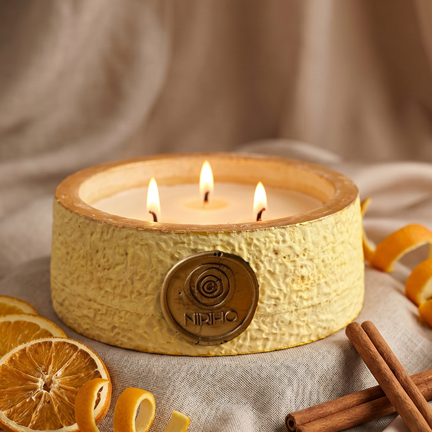 Large Dhara Scented Ritual Candle 220g (Release)