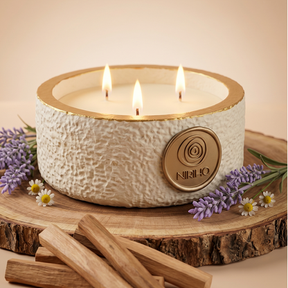 Large Nidra Scented Ritual Candle 220g (Rest)