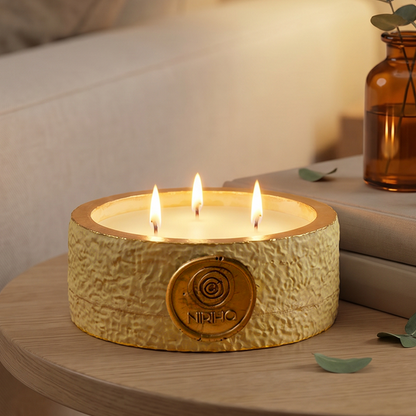Large Dhara Scented Ritual Candle 220g (Release)