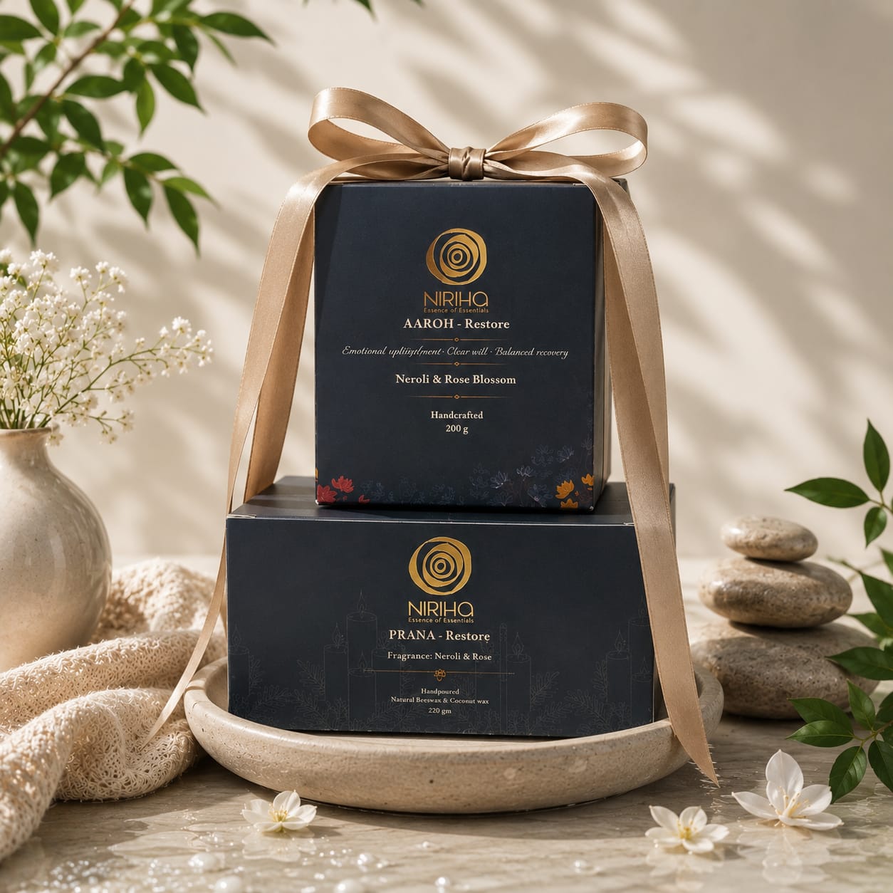 Restore Combo (Prana Large Candle + Aaroh Bathing Balm)