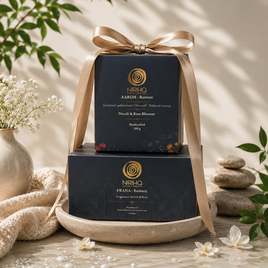 Restore Combo (Prana Large Candle + Aaroh Bathing Balm)